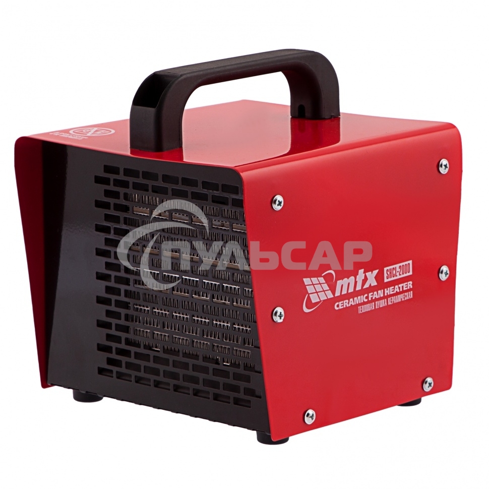 Тепловая пушка керамическая MTX SHCL-2000, квадратная, 230 В, 125 м3/ч, 1/2 кВт