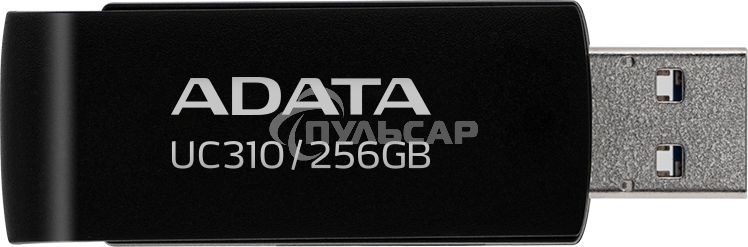 Флешка USB ADATA UC310 (UC310-256G-RBK), 256 Gb, USB 3.2 Gen1, R/W 100/30, черный