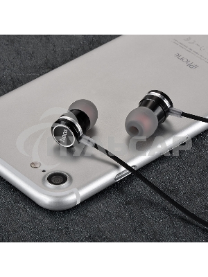 Наушники проводные-вставки с микрофоном Hoco M16 черный