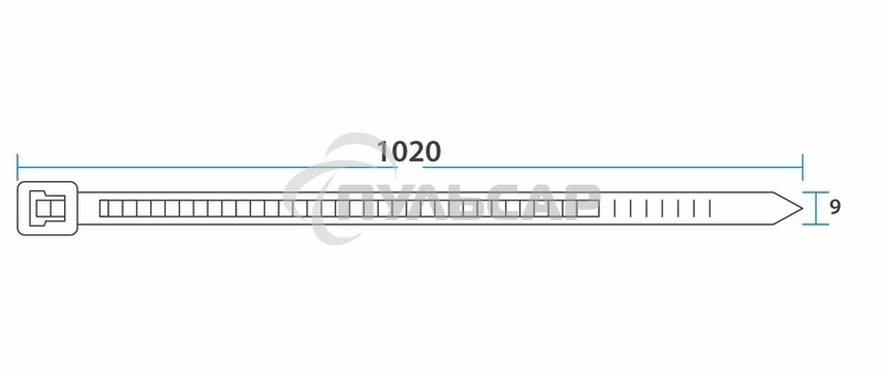 Хомут-стяжка кабельная нейлоновая Rexant 1020 x9,0 мм, белая, упаковка 100 шт.