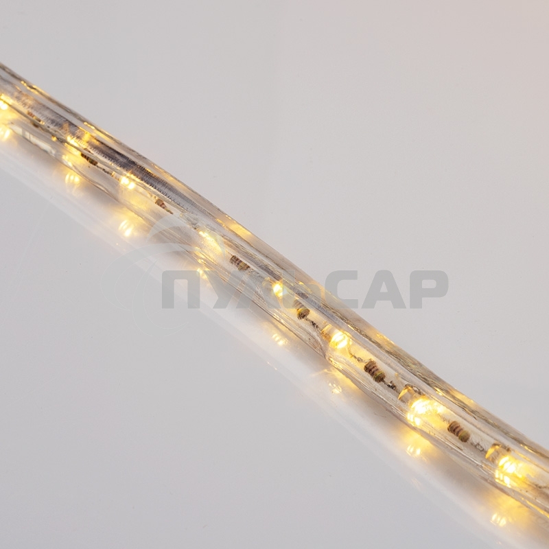 Дюралайт Neon-night LED, эффект мерцания (2W) - теплый белый, 36 LED/м, бухта 100м