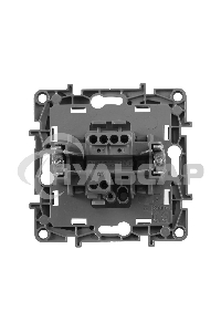 Выключатель 672414 Legrand Выключатель без фиксации (кнопка) с Н.О./Н.З. контактом - Etika Plus - 6 A - 250 В - алюминий