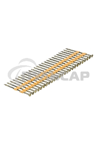 Гвозди для пнев. нейлера (крашен.), длина - 65 мм, диам. - 2,9 мм, 2000 шт. Denzel