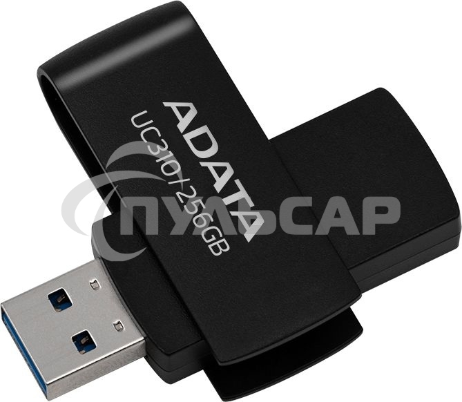 Флешка USB ADATA UC310 (UC310-256G-RBK), 256 Gb, USB 3.2 Gen1, R/W 100/30, черный