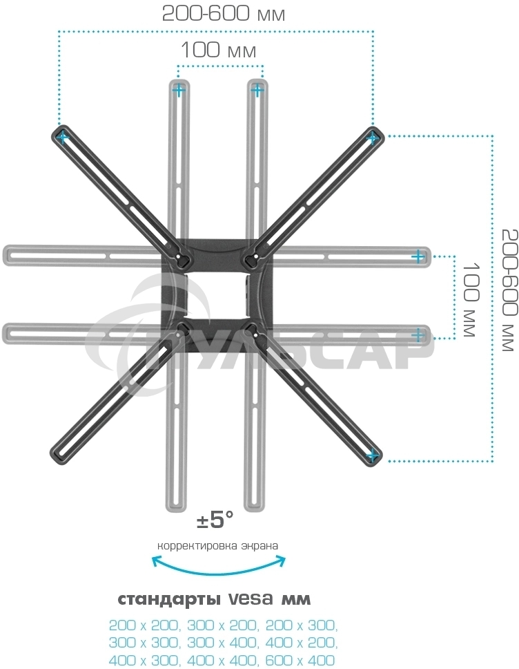 Кронштейн для телевизора Kromax CORBEL-9, 32