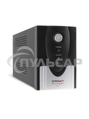 Источник бесперебойного питания CROWN ИБП CMU-SP800EURO 800VA, металл,1x12V/9AH, розетки 3*EURO+1*IEC bybas CM000001492