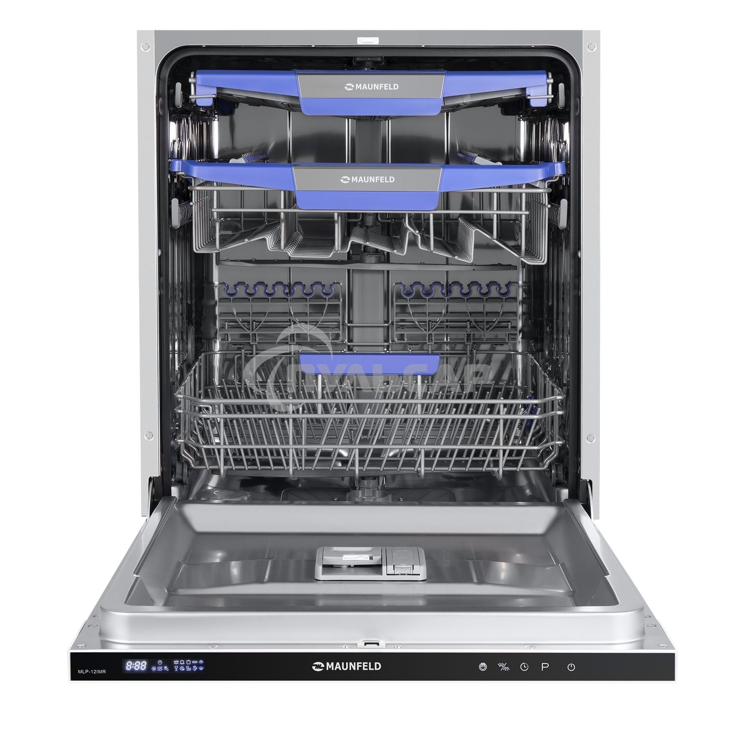 Встраиваемая посудомоечная машина Maunfeld MLP-12IMR, черный, 59.8 см, 14 компл., 44 дБ, класс A++