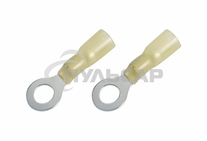 Наконечник кольцевой изолированный термоусаживаемый ø 8.4 мм 4-6 мм² (НКи-т 6.0-8/НКи-т5,5-8) желтый Rexant