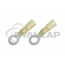 Наконечник кольцевой изолированный термоусаживаемый ø 8.4 мм 4-6 мм² (НКи-т 6.0-8/НКи-т5,5-8) желтый Rexant