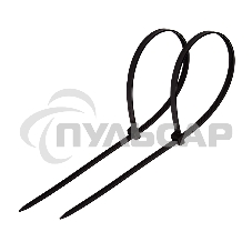 Хомут-стяжка кабельная нейлоновая Rexant 300 x4,8 мм, черная, упаковка 100 шт.
