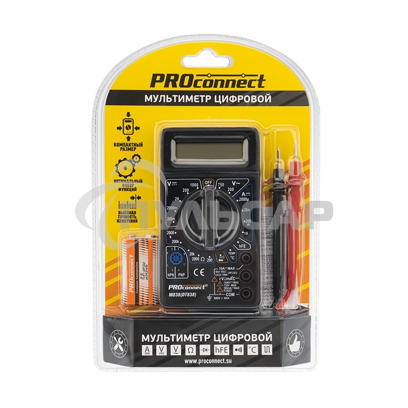 Портативный мультиметр M838 (DT838) PROconnect