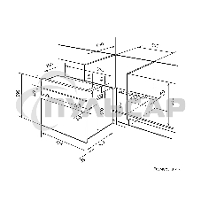 Духовой шкаф LEX EDM 040 IV LIGHT, встраиваемый