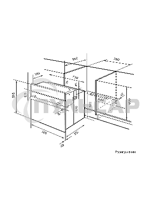 Духовой шкаф LEX EDM 040 IV LIGHT, встраиваемый