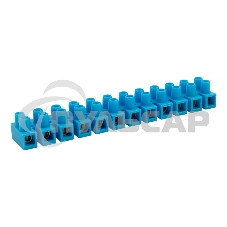 Клеммная винтовая колодка KВ-12 4-12, ток 16 A, полиэтилен синий Rexant (10 шт./уп.)