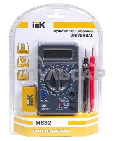 Мультиметр Iek TMD-2S-832 цифровойUniversal M832 IEK