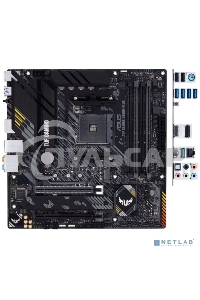 Материнская плата ASUS TUF GAMING B550M-PLUS, AM4, AMD B550, 4xDDR4, 4xSATA, 2xM.2, 1xPCIe 4.0 x16, 1xPCIe 3.0 x16, 1xPCIe x1, 1xHDMI, 1xDP, 1x 2.5Gb LAN, 4xUSB-A 3.2 Gen 1, 1xUSB-A 3.2 Gen 2, 2xUSB-A 2.0, 1xUSB-C 3.2 Gen 2, 5x3.5 мм, 7.1, mATX
