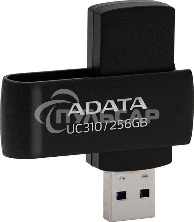 Флешка USB ADATA UC310 (UC310-256G-RBK), 256 Gb, USB 3.2 Gen1, R/W 100/30, черный