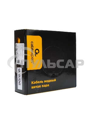 Кабель Cablexpert (RU) FTP indoor 4x2x0.51, медный, кат.5e, однож., 100м, box, серый