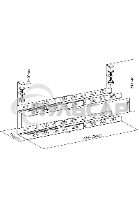 Кабель-канал Cactus CS-CM-700-2BK для столов 72.8x13.5x34.2см черный