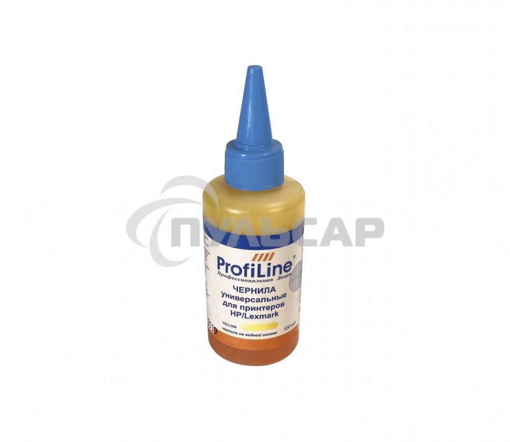 Чернила для принтеров HP/Lexmark универсальные Yellow 100 мл водн ProfiLine
