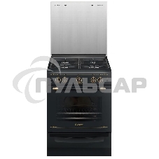Плита газовая Gefest ПГ 6100-02 0187 черный, конфорок 4 шт, духовка 52 л, 60 см x 85 см x 60 см