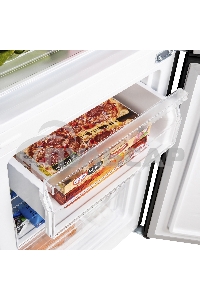 Холодильник Maunfeld MFF176SFSB черный двухкамерный 188/75л морозилка снизу, ручная разморозка