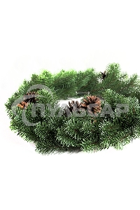 Еловый венок с шишками Neon-night Ø 45см, Литой