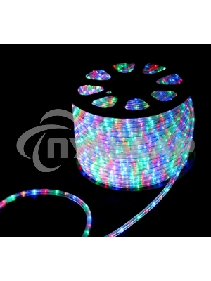 Шнур светодиодный Neon-night Дюралайт чейзинг круглый 13мм 30 LED/м мульти 2Вт/м 220В IP54 (уп.100м)