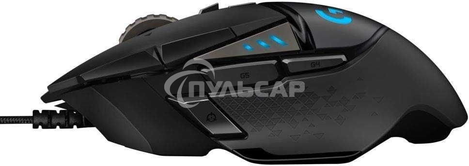 Мышь проводная Logitech G502 HERO черный, 25600 dpi, USB, кнопки - 11