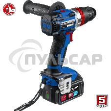 Дрель-шуруповерт ЗУБР DBS-201-42, 20В, 2 АКБ, Ударная, Кейс