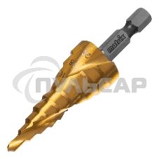 Сверло ступенчатое Matrix, 4-6-8-10-12-14-16-18-20 мм, HSS, спиральный проф., шестигр. хвостовик