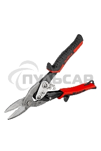 Ножницы Matrix по металлу, 250 мм, прямой рез,сталь CRMO,двухкомпонентные рукоятки, PRO