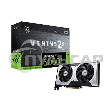 Видеокарта MSI PCI-E 5.0 RTX 5060 Ti 8G VENTUS 2X PLUS NVIDIA GeForce RTX 5060TI 8Gb 128bit GDDR7 2617/28000 HDMIx1 DPx3 HDCP Ret