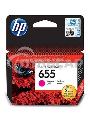Картридж струйный HP 655 CZ111AE пурпурный для HP DJ IA 3525/4615/4625/5525/6525 (600стр.)