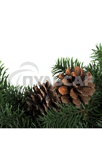 Еловый венок с шишками Neon-night Ø 45см, Литой