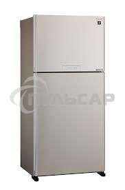 Холодильник Sharp SJ-XG60PMBE бежевый двухкамерный 422/178 л морозилка сверху, No Frost
