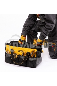 Сумка для инструмента Denzel 500х245х300 мм, 20 карман., съемный органайз. 10 карман., наплеч. рем.