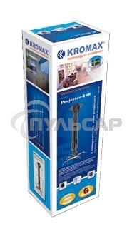 Крепление потолочное Kromax PROJECTOR-100 серый для проектора, 3 ст свободы, наклон 30°, вращение на 360°, от потолка 470-670 мм, нагрузка до 20 кг