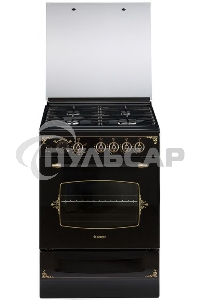 Плита газовая Gefest ПГ 6100-03 0179 черный, конфорок 4 шт, духовка 52 л, 60 см x 85 см x 60 см