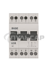 Переключатель трехпозиционный 3п 63А Basic EKF tps-3-63