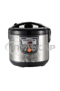 Мультиварка Centek CT-1498 Ceramic (черный, сталь) 700Вт, 5.0л, КЕРАМИЧЕСКОЕ ПОКРЫТИЕ ЧАШИ, 10 пр-м.