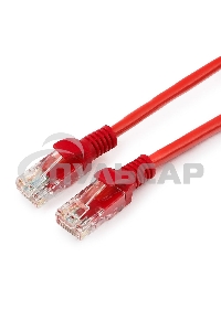 Патч-корд UTP Cablexpert кат.5e, 1м, литой, многожильный (красный)