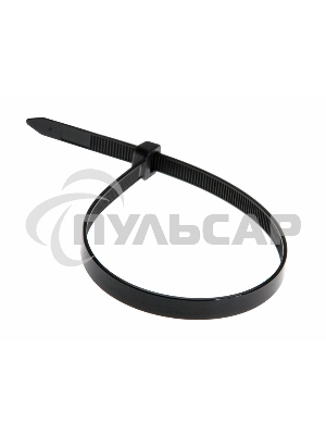 Хомут-стяжка кабельная нейлоновая Rexant 300 x7,6 мм, черная, упаковка 100 шт.