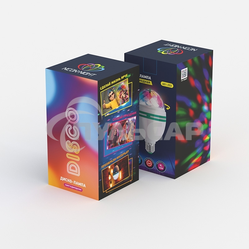Диско-лампа Neon-night светодиодная e27, 230 В