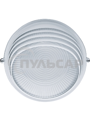Светильник Navigator ЛОН NBL-R3-60-E27/WH 1х60Вт E27 IP54 (аналог НПБ 1307 бел. круг ресн. 60Вт)
