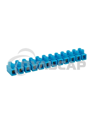 Клеммная винтовая колодка KВ-10 4-10, ток 10 A, полиэтилен синий Rexant (10 шт./уп.)