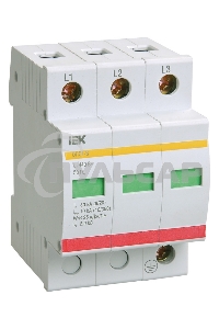Ограничитель перенапряжения ОПС1-B 3P ИЭК MOP20-3-B