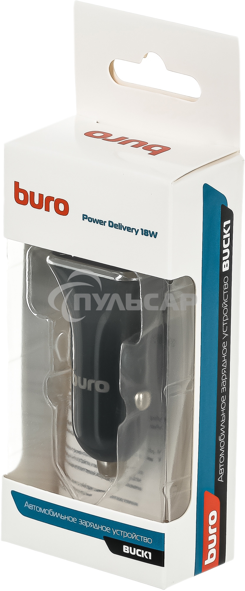Автомобильное зарядное устройство Buro BUCK1 3A PD черный (BUCK18P010BK)