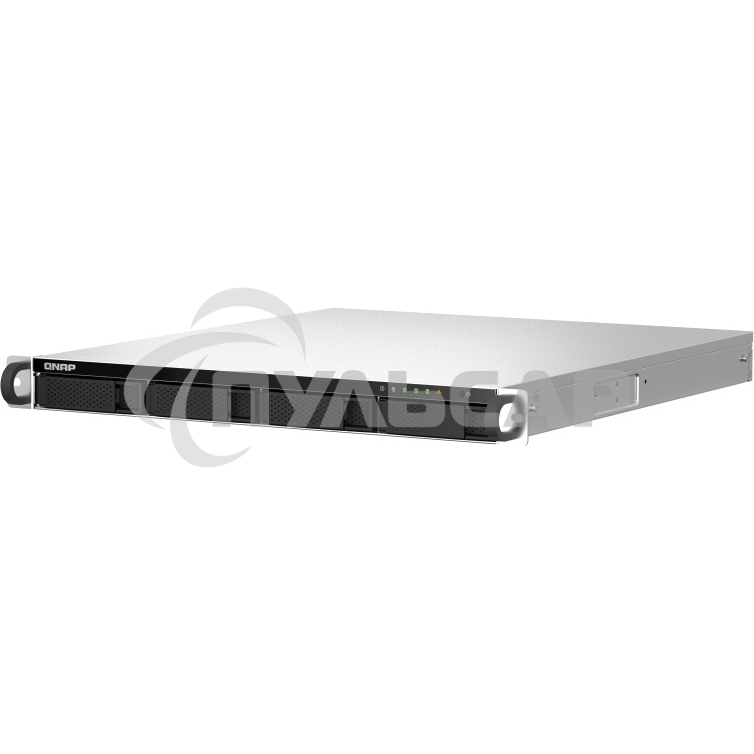 Сетевое хранилище SMB QNAP TS-464U-RP-8G NAS 4 HDD trays, rackmount 1U, 2 PSU. 4-core Intel Celeron N5105/N5095 2.0-2.9 GHz, 8 Gb RAM MAX, 2x2.5 Gigabit Ethernet, 4xUSB, 1xHDMI . PCIe Gen 3 x2, W/o rail kit RAIL-B02