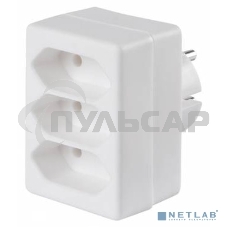 Сетевой разветвитель Buro BU-PS3F-W (3 розетки) белый (пакет ПЭ)
